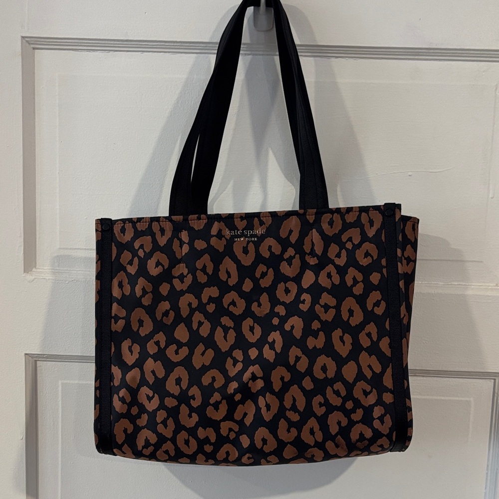 Kate Spade Animal Print Tote - Black and Brown